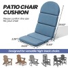 Crestlive Products Adirondack Chair Cushion High Back Patio Water Resistant Fade Resistant - 3 of 4