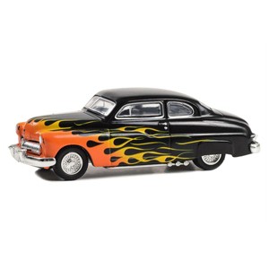 1/64 1949 Mercury Eight 2-Door Coupe, Black with Flames Hobby Exclusive GLT30435 - 1 of 4
