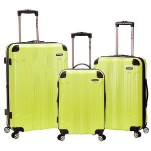 Rockland London Hardside Spinner Wheel Luggage Green 28-24-20-Inch - 1 of 4