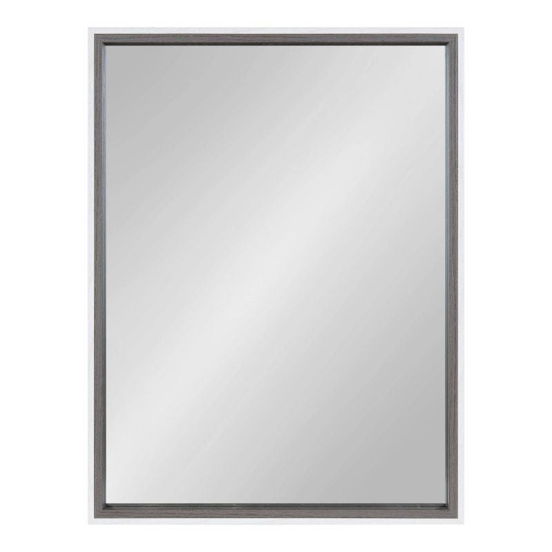 19&#34; x 24&#34; Gibson Decorative Framed Wall Mirror Gray/White - Kate &#38; Laurel All Things Decor, 3 of 10