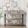 Console Table with 2 Drawers – Narrow Entryway Table with Storage Shelves, Small Foyer & Hallway Sofa Table for Living Room - 4 of 4