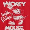 Men's - Disney - Mickey Mouse Hello Folks Long Sleeve Graphic T-Shirt - 2 of 3