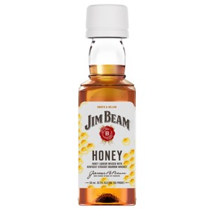 Jim Beam Honey Bourbon Whiskey - 50ml Plastic Bottle - 1 of 4