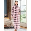 ADR Women's Zip Up Robe Fleece Soft Warm Plush Oversized Zipper Bathrobe - 2 of 3