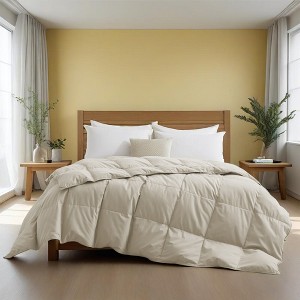 Peace Nest White Goose Down Comforter - Ultra Soft  Noiseless 360 Thread Count Fabric, Lightweight & Medium Weight for All Season - 1 of 4