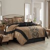 Nanshing 7pc Queen Helda Comforter Set Brown - 2 of 4