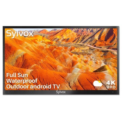 SYLVOX Smart Outdoor TV 55" Full Sun Outdoor TV 2000 Nits 4K UHD