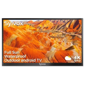 SYLVOX Smart Outdoor TV 55" Full Sun Outdoor TV 2000 Nits 4K UHD - 1 of 3