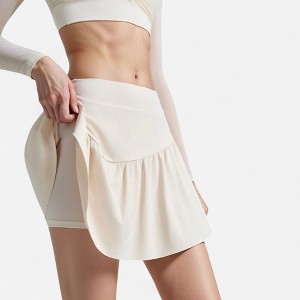 Anna-Kaci Active Women's High Waist Active Skort with Built-In Shorts and Soft Gathered Hem Detail - 1 of 4