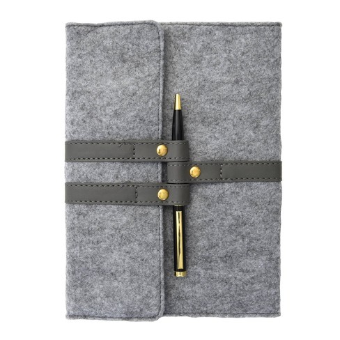 Fabric Snap Closure Lined Journal Gray - Gartner Studios - image 1 of 3