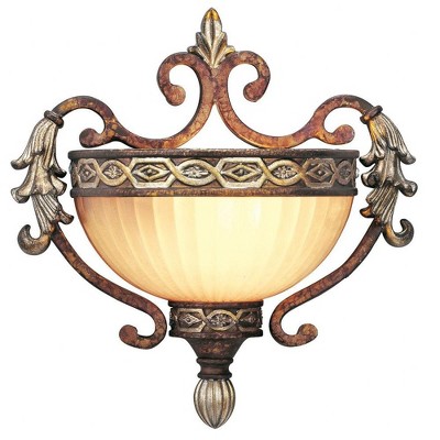 Livex Lighting Seville 1 - Light Wall Light in  Palacial Bronze/Gilded