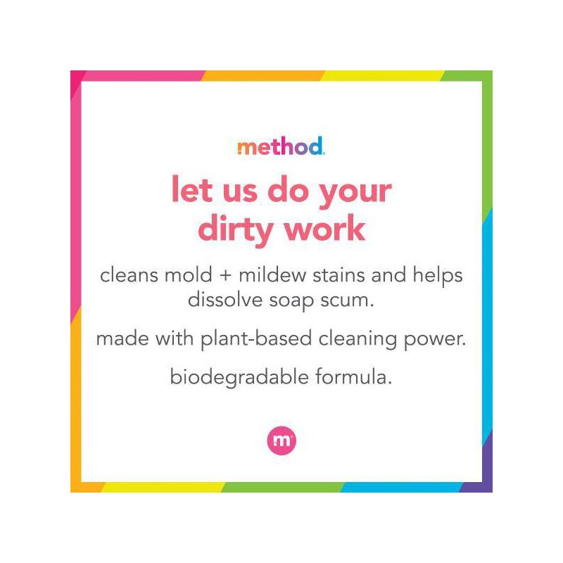 Method Eucalyptus Mint Cleaning Products Bathroom Cleaner Tub + Tile Spray Bottle - 28 fl oz, 5 of 12