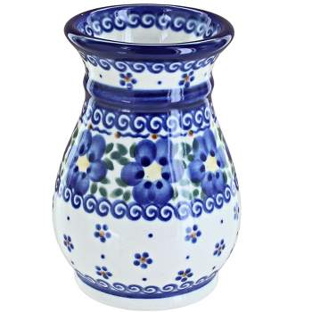 Blue Rose Polish Pottery 216 Vena Small Vase
