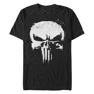 Men's Marvel Punisher Streaked Skull Symbol T-Shirt - 1 of 4