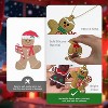 Aoibox 16 Piece Gingerbread Man Christmas Ornaments Set 3 Inch Flexible Silicone Hanging Decor for Tree Indoor Outdoor Holiday Display - 4 of 4