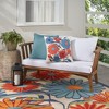 Mina Victory Aloha Floral 20" x 20" Indoor Outdoor Throw Pillow - 2 of 4