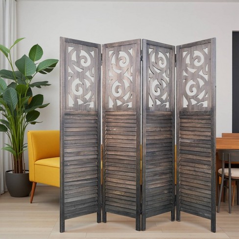Dovelina 6ft Room Dividers, Wood Room Divider Partition Room Wooden ...