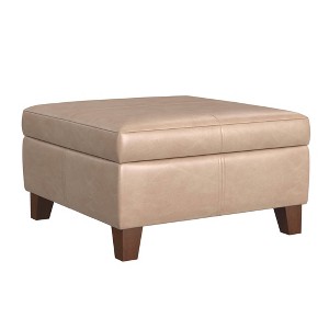 Luxury Large Square Storage Ottoman - HomePop - 1 of 4