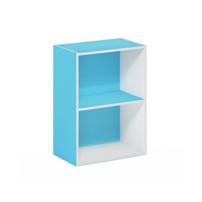 HOMLUX 2-Tier Cube Bookcase Compact Storage Shelf Organizer