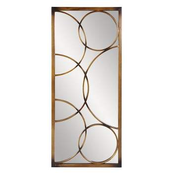 Rectangle Brittany Decorative Wall Mirror Brown - Howard Elliott