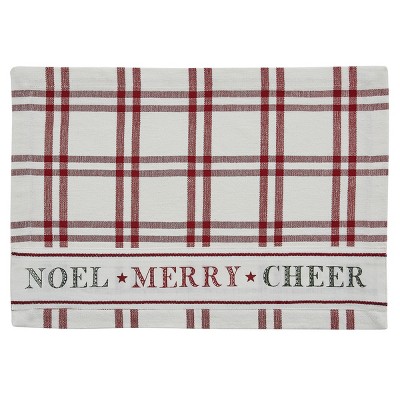 Park Designs Yuletide Cheer Placemat Set - Red