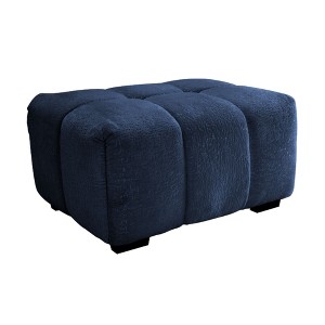 GDFStudio Uma Modern Chenille Upholstered Ottoman - 1 of 4