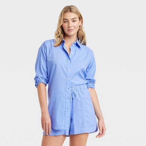 Women's Long Sleeve Oversized Button-down Shirt - Universal Thread