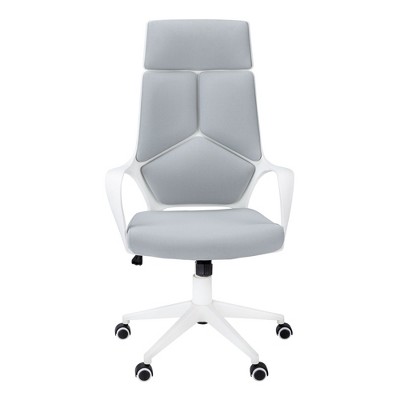 NicBex Adjustable Height Ergonomic Mesh Office Chairs with High Back and Universal Wheels for Work Study,Gray
