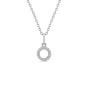 Girls' Cubic Zirconia Letter Sterling Silver Necklace - In Season Jewelry - 1 of 4
