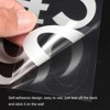 Unique Bargains Reflective Door Mailbox Numbers 0-9 Adhesive Sticker 5 Pcs Silver - image 4 of 4