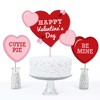Big Dot of Happiness Conversation Hearts - Valentine's Day Party Centerpiece Sticks - Table Toppers - Set of 15 - 3 of 4