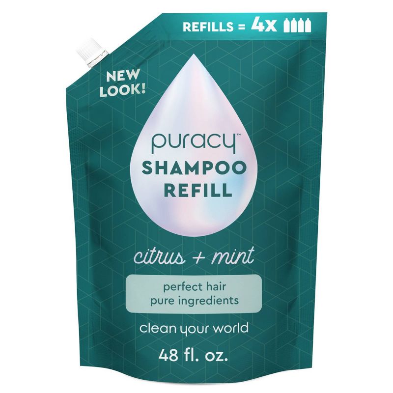 Puracy Daily Natural Shampoo Gently Clarifying for All Hair Types with Citrus & Mint, 1 of 4