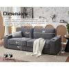 AMERLIFE Sofa with Cup Holders& USB Charging Ports, Comfy Couch for Living Room - 2 of 4
