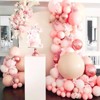 PartyWoo Balloons Light Pink Pastel Baby Pale Pink Orange 12 Inch 50 pcs - 3 of 4