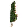 Kurt Adler Pre-Lit Battery Operated Berries & Pomegranate Wall Tree, 22in - 3 of 4