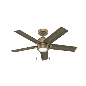 Hunter Fans 44" Erling Ceiling Fan Burnished Brass Finish with LED Light - 1 of 1