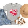 Hearts Patchwork Print - Youth Short Sleeve Graphic T-Shirt - 2 of 4