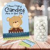 Big Dot of Happiness Baby Boy Teddy Bear - How Many Candies Baby Shower Game - 1 Stand and 40 Cards - Candy Guessing Game - 2 of 4