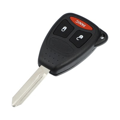 Unique Bargains 3 Button Replacement Key Fob Case Keyless Entry Remote Key Shell Cover for Dodge for Ram 1500 2500 3500 2006-2008 with Blade No Chip