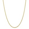 Black Bow Jewelry 2.75mm 10k Yellow Gold D/C Quadruple Rope Chain Necklace - 3 of 4