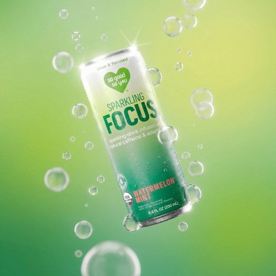 So Good So You Sparkling Focus Watermelon Mint Organic Adaptogen Drink - 8.4 fl oz