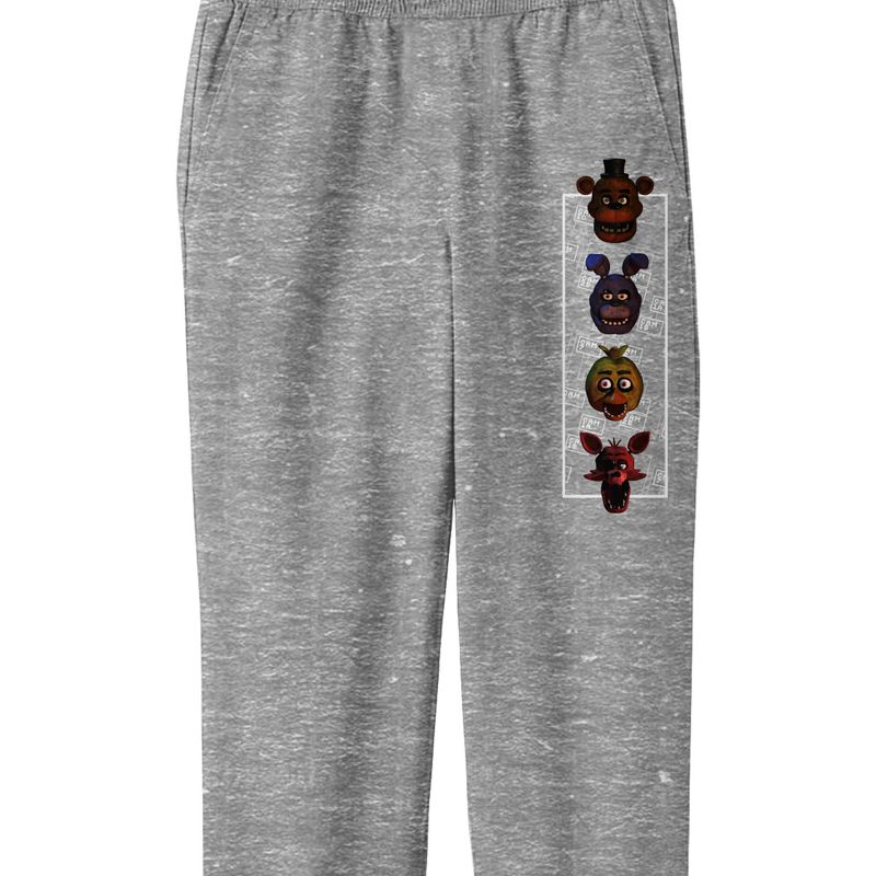 Five Nights At Freddy'S Freddy, Bonnie, Chica, and Foxy Junior's Heather Athletic Pants, 2 of 4