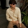 Campus Sutra Men Men's Khaki Beige Curve-Lined Shirt - 2 of 4