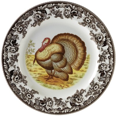 Spode Woodland Dinner Plate - Turkey - Set of 4 - Perfect for Thanksgiving
