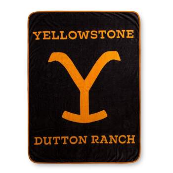 Toynk Yellowstone Dutton Ranch Raschel Fleece Throw Blanket | 45 x 60 Inches