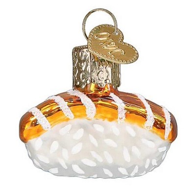 Old World Christmas 1.25 In Mini Salmon Sushi Japanese Dish Vinegared Rice Tree Ornaments