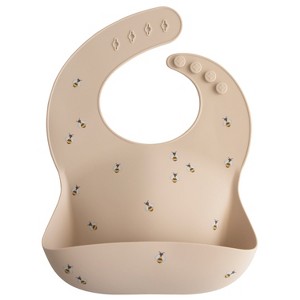 Mushie Silicone Baby Bib - 1 of 4