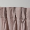 Set Of 2 Velvet Pinch Pleated Light Filtering Window Curtain Panels - Exclusive Home - 4 of 4