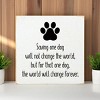 Slickblue Dog Rescue Quote Wood Sign, Routed Slot Hanging, Wall or Shelf Decor, Rustic Look, 7x7 Size, Color Options - 2 of 3