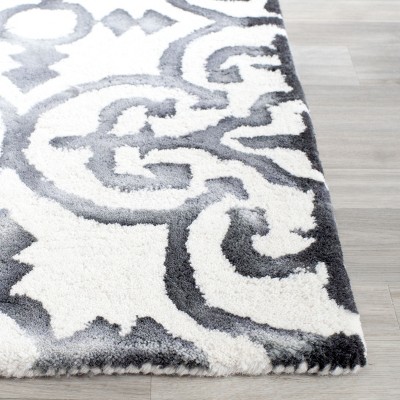 Ivory and Gold Hand-Tufted Wool Area Rug